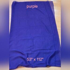 Renaissance Belly Dance Purple ChiffonVeil ~ New~ 53" X 112"
